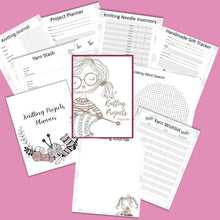 Load image into Gallery viewer, Knitting Projects Planner &amp; Journal Plus BONUS Puzzle - The Bea &amp; Charlie Paper Shop

