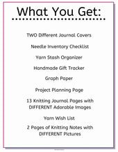 Load image into Gallery viewer, Knitting Projects Planner &amp; Journal Plus BONUS Puzzle - The Bea &amp; Charlie Paper Shop
