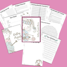 Load image into Gallery viewer, Knitting Projects Planner &amp; Journal Plus BONUS Puzzle - The Bea &amp; Charlie Paper Shop
