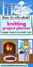 Load image into Gallery viewer, Knitting Projects Planner &amp; Journal Plus BONUS Puzzle - The Bea &amp; Charlie Paper Shop
