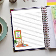 Load image into Gallery viewer, Let Me Overthink This, Cat Notepaper Printable, Cat Notepad, Lined Notepaper Printable, Notebook Kit, Writing Paper, Journal Paper - The Bea &amp; Charlie Paper Shop
