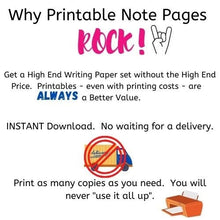 Load image into Gallery viewer, Lined Notepaper Printable, Notebook Kit, Writing Paper, Journal Paper, Arabian Art - The Bea &amp; Charlie Paper Shop
