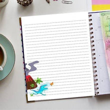 Load image into Gallery viewer, Lined Writing Paper, Lined Paper Printable, Note Page Printable, Lined Journal Paper, Note Taking Paper, Planner Inserts, Dinosaur - The Bea &amp; Charlie Paper Shop

