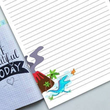 Load image into Gallery viewer, Lined Writing Paper, Lined Paper Printable, Note Page Printable, Lined Journal Paper, Note Taking Paper, Planner Inserts, Dinosaur - The Bea &amp; Charlie Paper Shop
