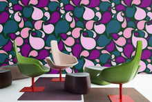 Load image into Gallery viewer, Modern Dollhouse Wallpaper and MOD Book Covers - Pink and Purple Abstract 1:12 Scale - The Bea &amp; Charlie Paper Shop
