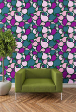 Load image into Gallery viewer, Modern Dollhouse Wallpaper and MOD Book Covers - Pink and Purple Abstract 1:12 Scale - The Bea &amp; Charlie Paper Shop
