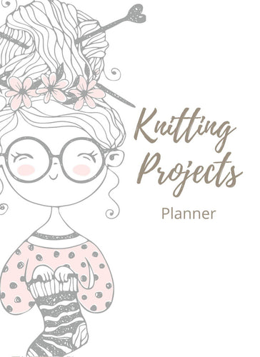 Modern Girl Knitting Projects Planner & Journal Plus BONUS Puzzle - The Bea & Charlie Paper Shop