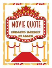 Load image into Gallery viewer, Movie Night Film Log &amp; Weekly Planner Complete Set PLUS BONUS! - The Bea &amp; Charlie Paper Shop
