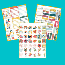Load image into Gallery viewer, Note Page Printable, Printable Lined Note Pages, Note Taking Paper, Planner Inserts Printable, Forest Animals Art, Plus BONUS Sticker Pack - The Bea &amp; Charlie Paper Shop
