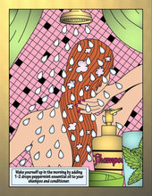 Load image into Gallery viewer, Peppermint Essential Oils Coloring Pages Set Holistic Health - The Bea &amp; Charlie Paper Shop
