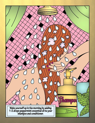 Peppermint Essential Oils Coloring Pages Set Holistic Health - The Bea & Charlie Paper Shop
