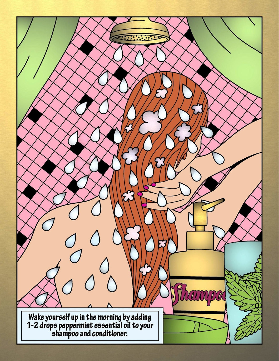 Peppermint Essential Oils Coloring Pages Set Holistic Health - The Bea & Charlie Paper Shop