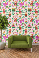 Load image into Gallery viewer, Russian Art Dollhouse Wallpaper &amp; Book Covers - 1:12 Scale - The Bea &amp; Charlie Paper Shop
