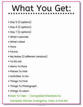 Load image into Gallery viewer, RV Checklists Camping &amp; Hiking Travel Planner Notebook Complete Set Plus BONUS Camping with Dogs Mini Set - The Bea &amp; Charlie Paper Shop
