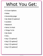 Load image into Gallery viewer, RV Checklists Camping &amp; Hiking Travel Planner Notebook Complete Set Plus BONUS Camping with Dogs Mini Set - The Bea &amp; Charlie Paper Shop
