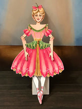 Load image into Gallery viewer, Set of 3 Vintage Articulated Moveable Paper Dolls Ballerinas Nutcracker - The Bea &amp; Charlie Paper Shop
