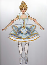 Load image into Gallery viewer, Set of 3 Vintage Articulated Moveable Paper Dolls Ballerinas Nutcracker - The Bea &amp; Charlie Paper Shop
