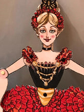 Load image into Gallery viewer, Set of 3 Vintage Articulated Moveable Paper Dolls Ballerinas Nutcracker - The Bea &amp; Charlie Paper Shop
