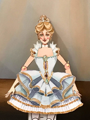 Set of 3 Vintage Articulated Moveable Paper Dolls Ballerinas Nutcracker - The Bea & Charlie Paper Shop