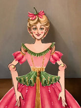 Load image into Gallery viewer, Set of 3 Vintage Articulated Moveable Paper Dolls Ballerinas Nutcracker - The Bea &amp; Charlie Paper Shop
