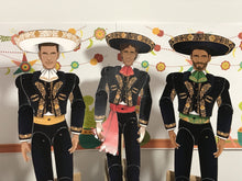 Load image into Gallery viewer, Set of 6 Traditional Mexican &quot;Baile&quot; Dancing Paper Dolls - The Bea &amp; Charlie Paper Shop
