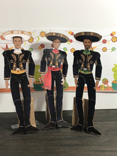 Load image into Gallery viewer, Set of 6 Traditional Mexican &quot;Baile&quot; Dancing Paper Dolls - The Bea &amp; Charlie Paper Shop
