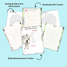 Load image into Gallery viewer, Sewing Projects Planner &amp; Journal Plus BONUS Puzzle - The Bea &amp; Charlie Paper Shop

