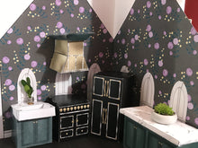 Load image into Gallery viewer, Shabby Chic Dollhouse Kitchen Furniture Printable Paper DIY Craft Kit 1:12 scale - The Bea &amp; Charlie Paper Shop
