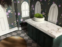 Load image into Gallery viewer, Shabby Chic Dollhouse Kitchen Furniture Printable Paper DIY Craft Kit 1:12 scale - The Bea &amp; Charlie Paper Shop
