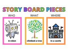 Load image into Gallery viewer, SILLY Sentences Story Builder Game Set Plus BONUS! Speech Therapy Activity, SLP - The Bea &amp; Charlie Paper Shop
