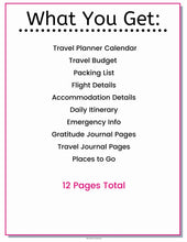 Load image into Gallery viewer, Travel Journal &amp; Complete Planner Set - The Bea &amp; Charlie Paper Shop
