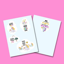 Load image into Gallery viewer, Unicorn Stickers, Inspirational Stickers, Kindness Stickers, Printable Unicorn Stickers, Stickers for Kids, Back to School Stickers - The Bea &amp; Charlie Paper Shop
