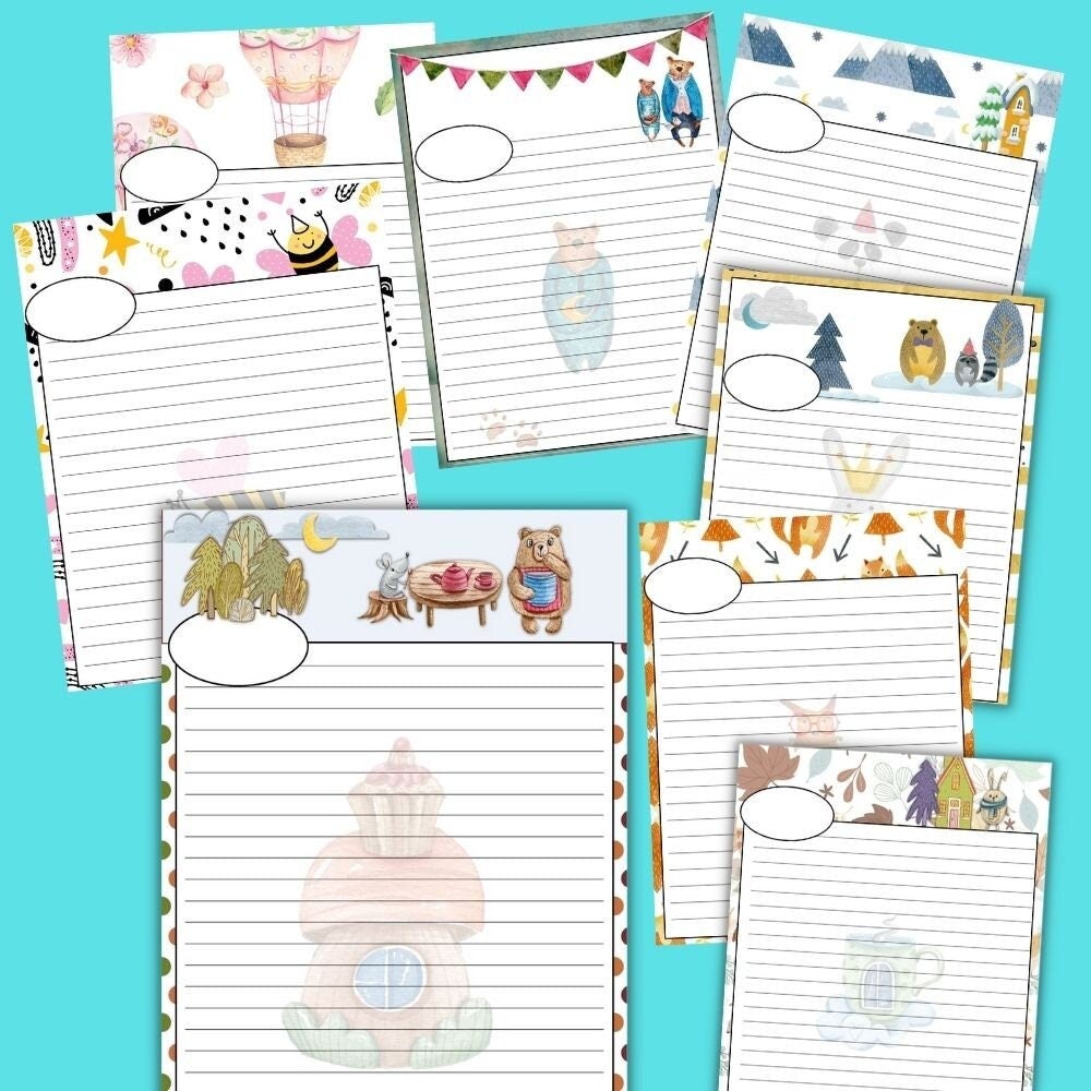 UNLABELED Note Pages, Note Page Printable, Lined Note Pages, Note Taking Paper, Planner Inserts Printable, Plus BONUS Sticker Pack - The Bea & Charlie Paper Shop