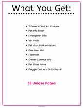 Load image into Gallery viewer, Victorian Gentleman&#39;s Doggie Daycare Pet Sitter &amp; Boarding Care Complete Planner - The Bea &amp; Charlie Paper Shop
