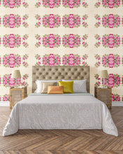 Load image into Gallery viewer, Vintage Dollhouse Wallpaper and Book Covers - Rose Floral 1:12 Scale - The Bea &amp; Charlie Paper Shop
