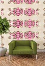 Load image into Gallery viewer, Vintage Dollhouse Wallpaper and Book Covers - Rose Floral 1:12 Scale - The Bea &amp; Charlie Paper Shop
