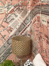 Load image into Gallery viewer, Vintage Map of Paris Dollhouse Wallpaper &amp; BONUS Painted Diamond Wood Floor - The Bea &amp; Charlie Paper Shop
