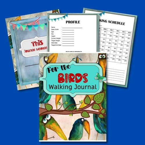 Walking Journal, Step Tracker Printable, Bird Themed - The Bea & Charlie Paper Shop