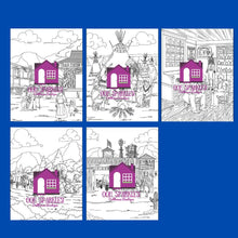 Load image into Gallery viewer, Wild West Western Coloring Pages Set Pigment App Compatible - The Bea &amp; Charlie Paper Shop
