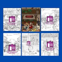 Load image into Gallery viewer, Wild West Western Coloring Pages Set Pigment App Compatible - The Bea &amp; Charlie Paper Shop
