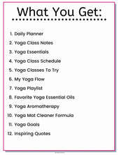 Load image into Gallery viewer, Yoga is Life Planner &amp; Journal Plus BONUS Coloring Pages - The Bea &amp; Charlie Paper Shop

